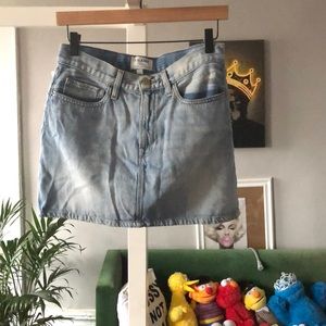 Frame Le mini skirt Ryde mid rise 100% cotton five pocket classic size 26